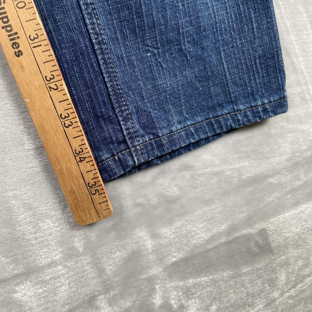 Affliction Jeans mens 34x35 Blue Denim Gage Distressed Grunge Biker Emo Punk Y2K - Picture 11 of 16